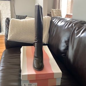 Brand new pair of Naturalizer SOUL boots in brown size 7M.